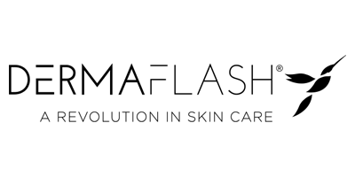 Dermaflash logo with text 'A Revolution in Skin Care' on a white background